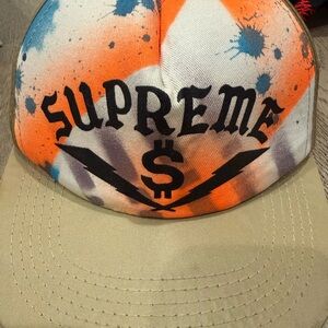 Supreme Tan and White Cap